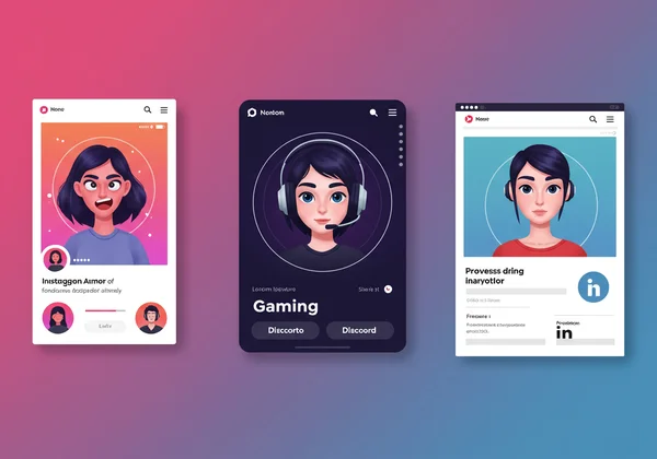 AI avatars used on social media, gaming, and professional platforms.