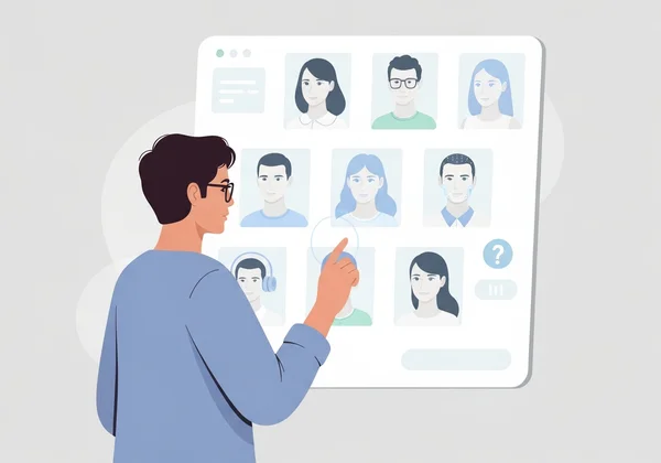 User considering AI avatar privacy on a screen