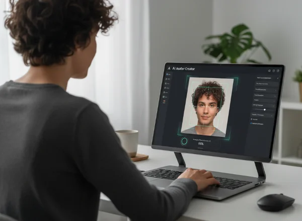 User optimizing photo for AI avatar creation