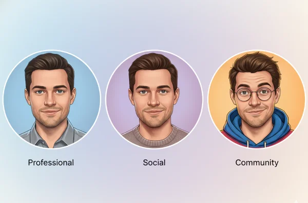 Profile avatar style variants